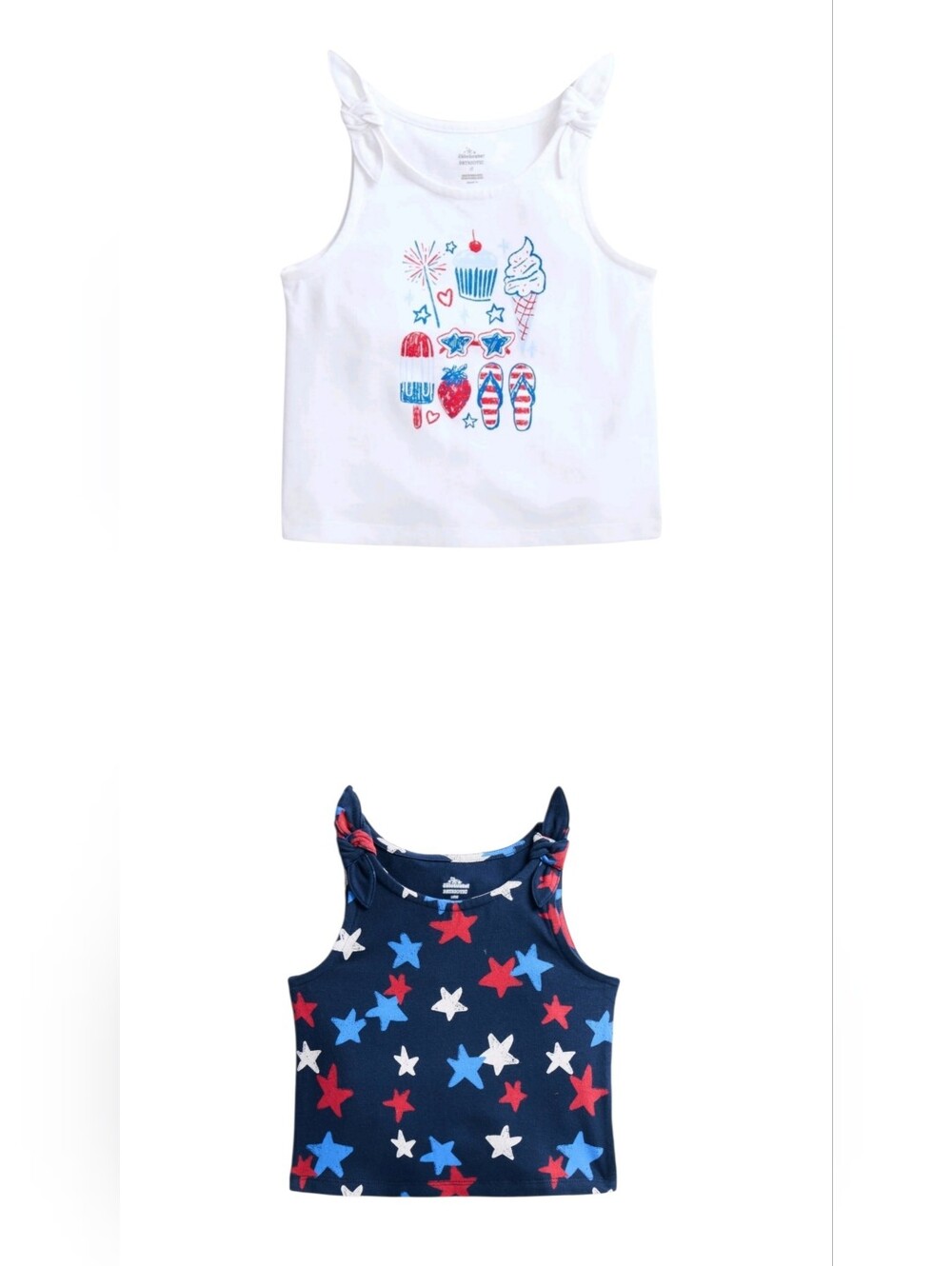 Girls' Patriotic Tank Tops - Set Of 2